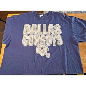 Vintage Dallas Cowboys T-Shirt Single Stitch XXL Hanes NFL Football 1990s Y2K